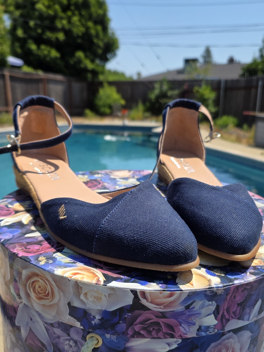 Viscata Barcelona Montroig Navy Canvas Espadrille Flats EU 41 US 10 - 10.5